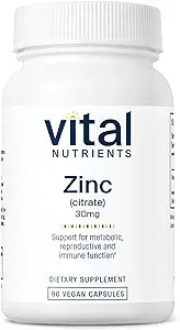 Zinc citrate 30mg