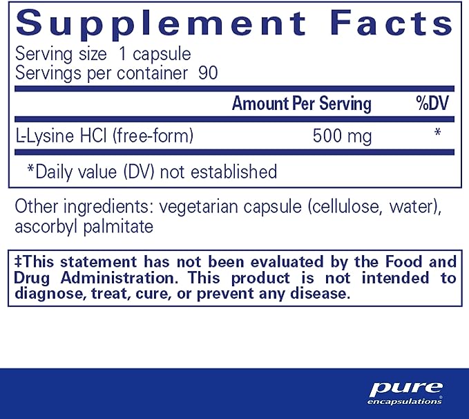 l-Lysine – Advantage Nutrition Forte