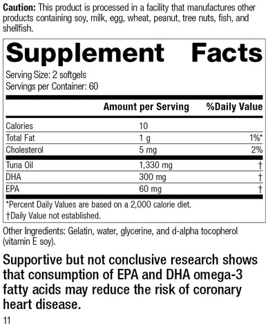 Tuna Omega 3 Oil Advantage Nutrition Forte