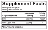 Lipoic Acid 300mg